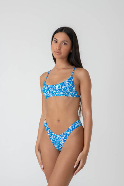 Bali Top (Aqua Floral)