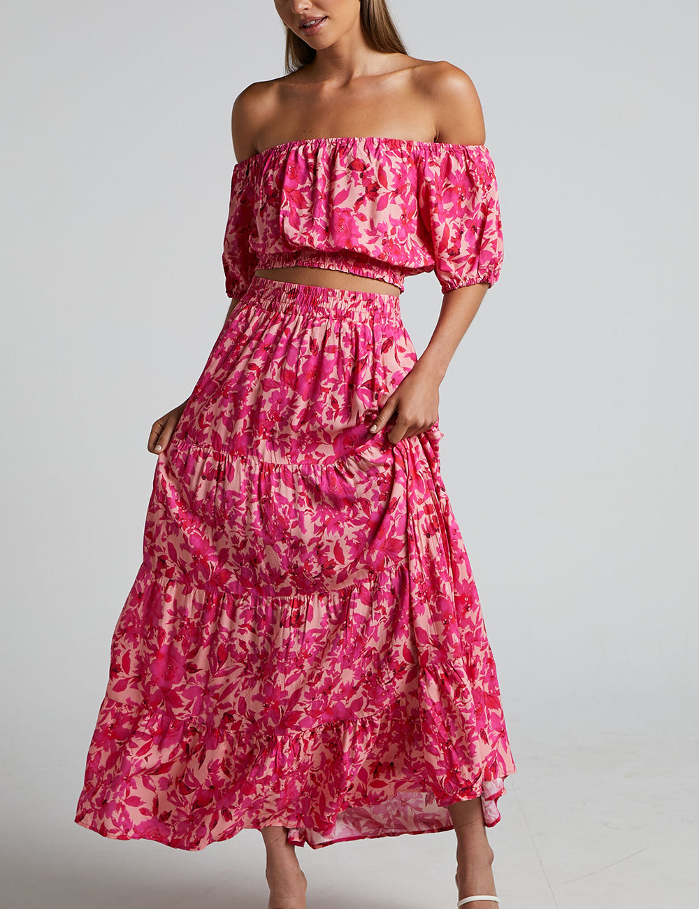 Aurora | Top Floral Rosa