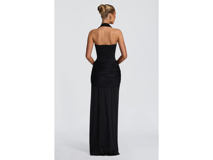 Natalia | Vestido Negro de Escote Corazón